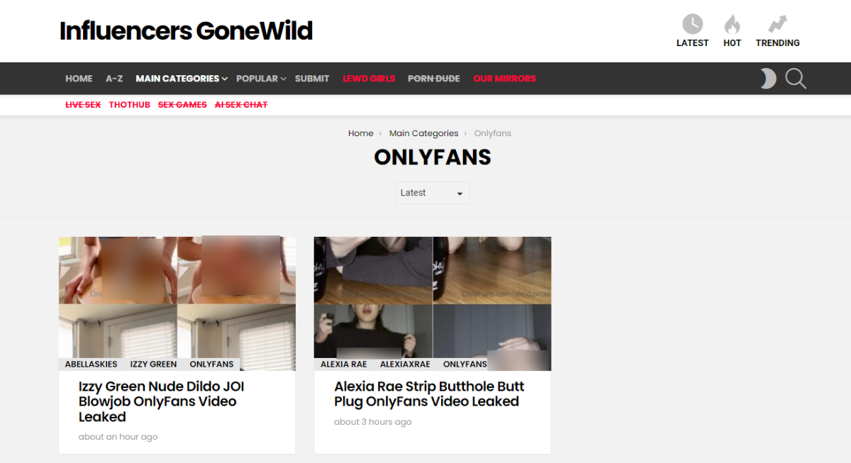 21 FREE OnlyFans "Leak" Sites in 2025 - The Red Playground